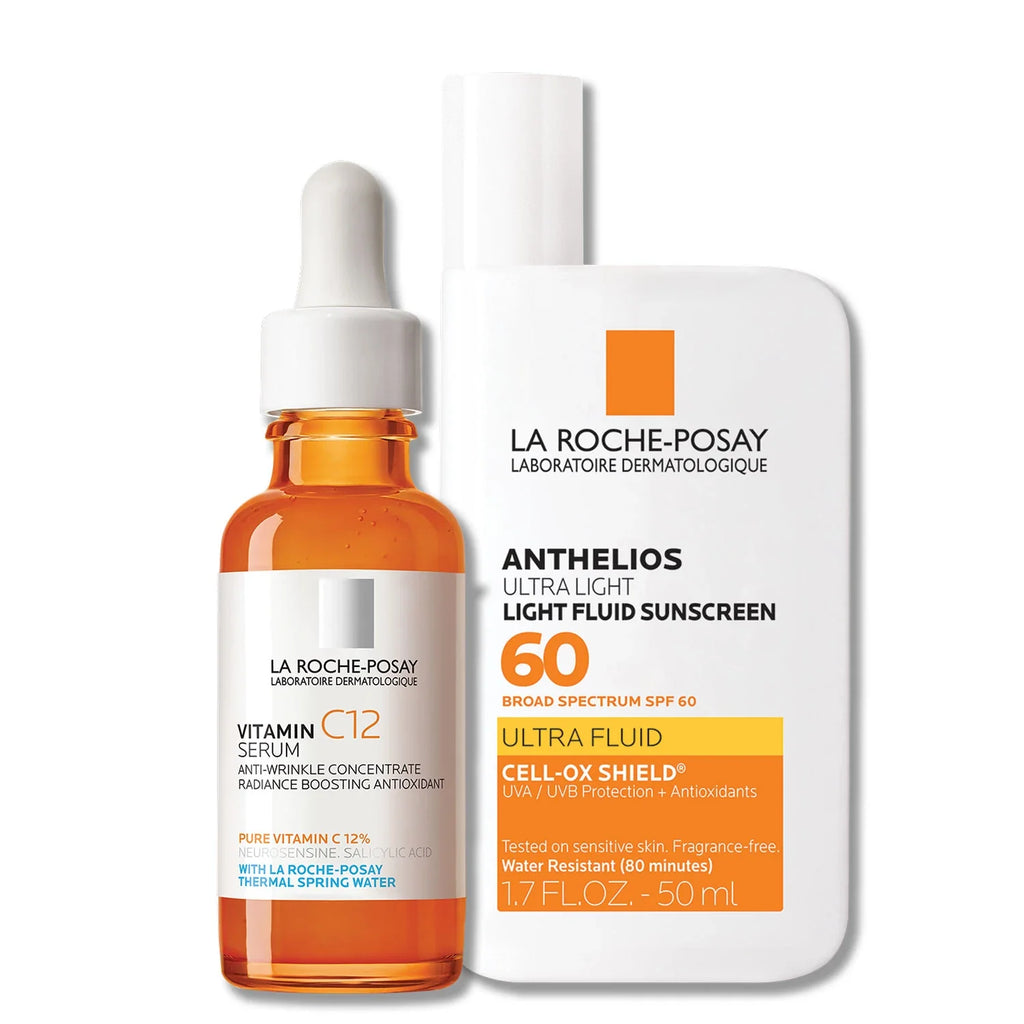 Vitamin C12 Serum & Anthelios Ultra-Light Sunscreen SPF 60